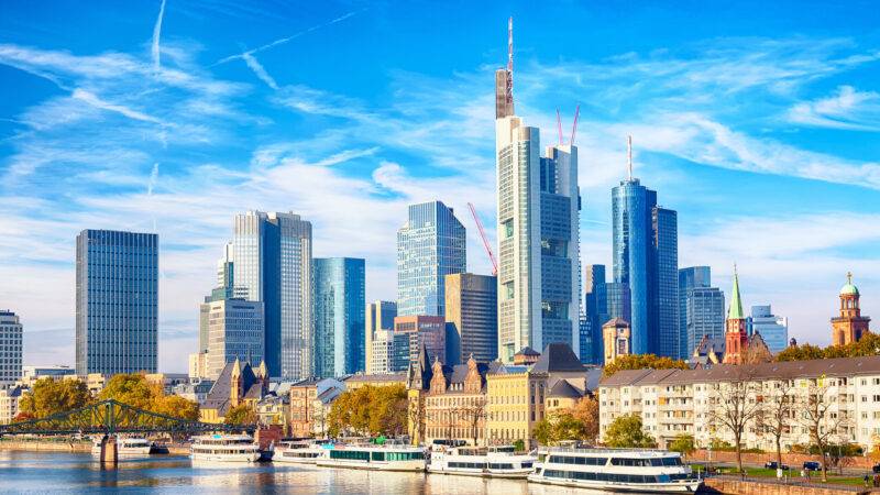 Skyline Stadtbild von Frankfurt
