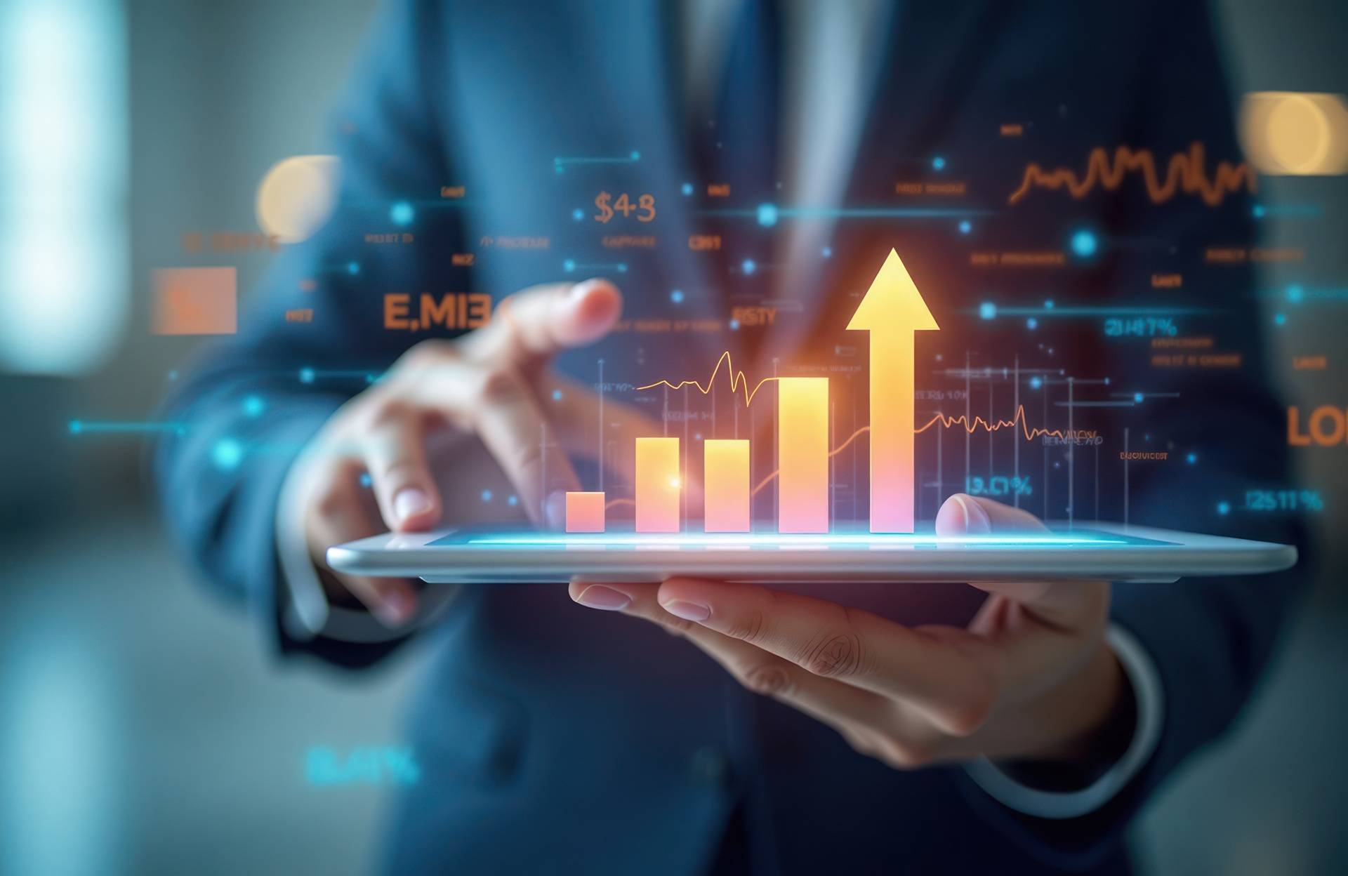 Digitale Analyse am Tablet | Gehaltsabrechnung online